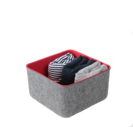 Organisateur de tiroir feutrine rouge - 10x19x19