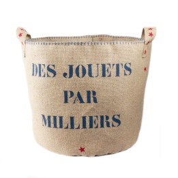 Sac à jouets en jute - Fabriqué en France