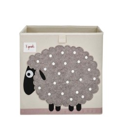 Cube de rangement en tissu pour enfant - Rangement jouets - 33x33x33