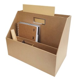 Rangement de bureau pour télétravail - Couleur Kraft