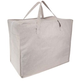 Grand sac de rangement en tissu clair - 51x61x32