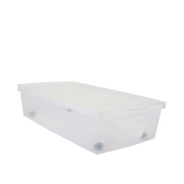 Boîte de rangement sous le lit à roulettes 33 litres