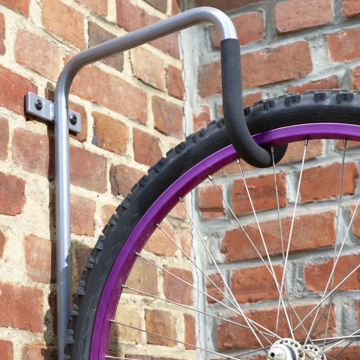 Range-vélo mural vertical - Support acier