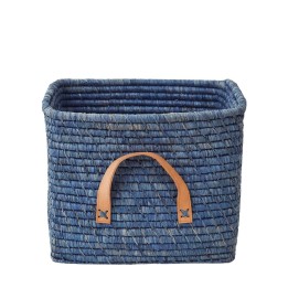 Panier de rangement bleu 30 cm