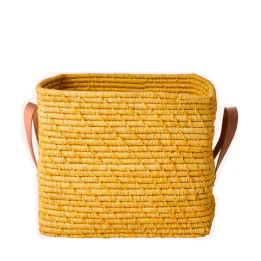 Panier de rangement jaune - 25x30x30
