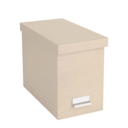 Boîte de rangement à dossiers suspendus - beige