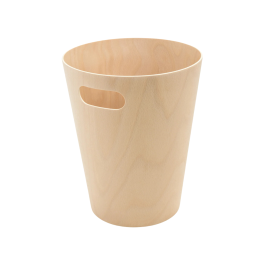 Corbeille à papier en bois naturel - Design