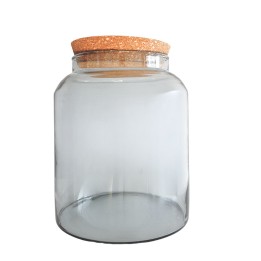 Bocal en verre avec bouchon en liège - 5 litres