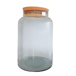 Bocal en verre avec bouchon en liège - 7 litres