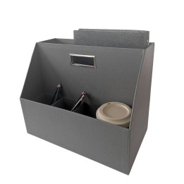 Toolbox de bureau pour ordianteur et mug - 28 x 35,5 x 20 cm
