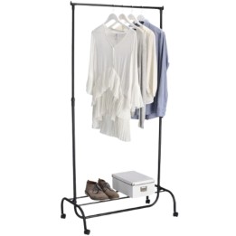 Portant à roulettes - Vêtements - Noir - 175x43x86 cm