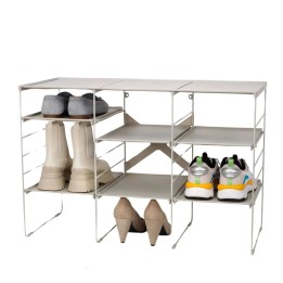 Étagère à chaussures modulable - 12 paires - 51x76x35 cm