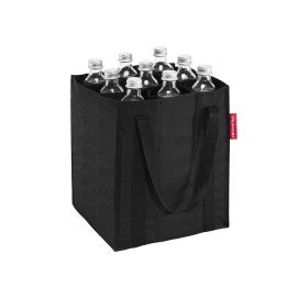 Sac à bouteilles en tissu noir - Cuisine - Rangement boissons