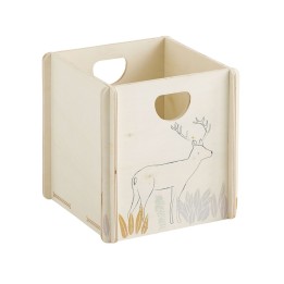 Boîte de rangement en bois sans clous ni vis 31x31x31cm