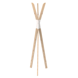 Porte-manteaux avec 3 crochets Tipi en bois 56x49x170cm