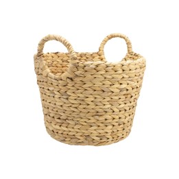 Panier de rangement en jacinthe avec anses rondes 26 x 34.5 x 30 cm