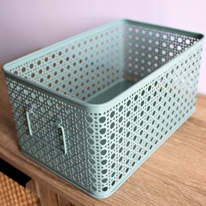 Lot de 3 paniers de rangement en métal