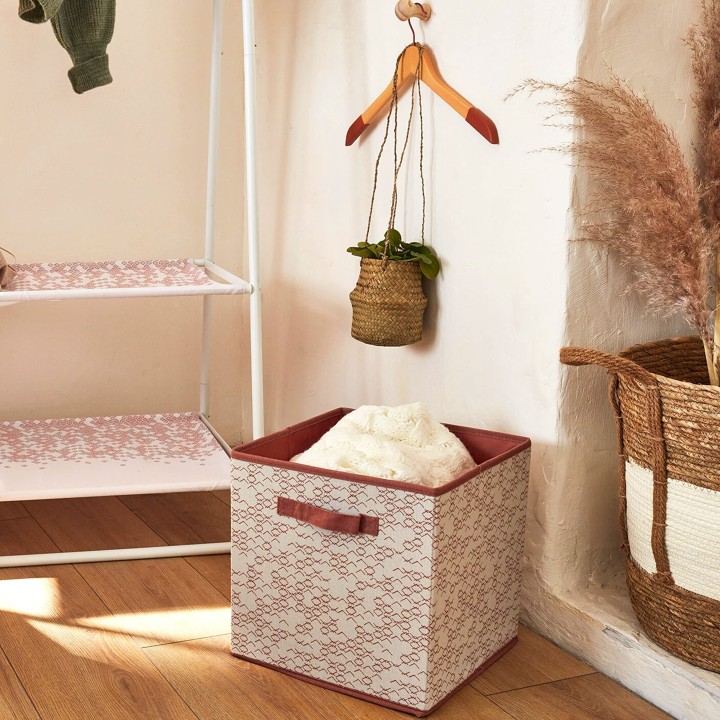 Panier pliable en tissu