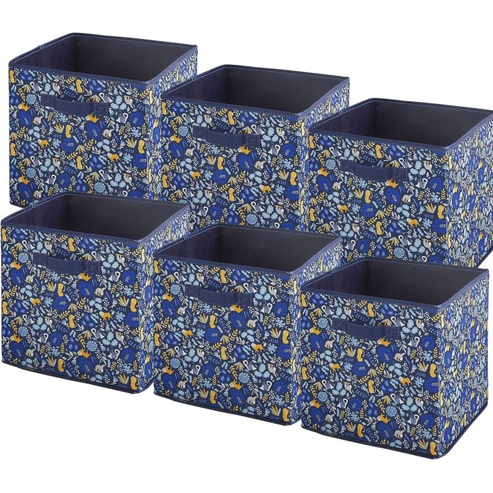 Panier pliable en tissu
