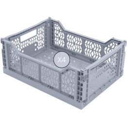 Caisse de rangement pliables en plastique