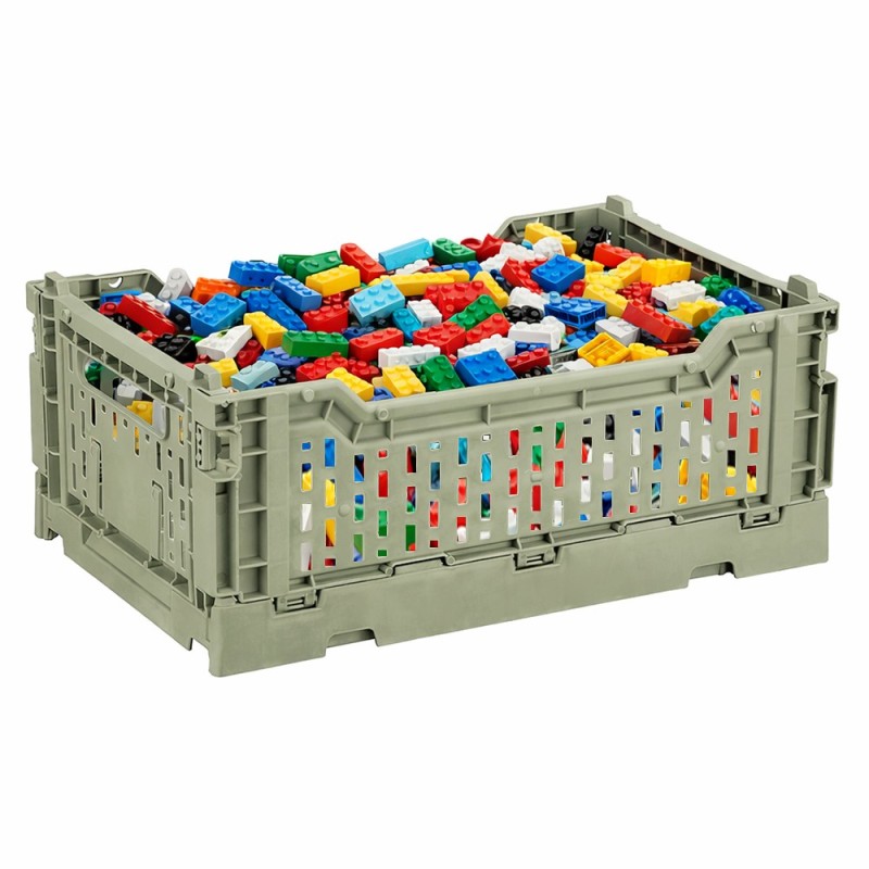 Detail of Caisse de rangement pliables en plastique