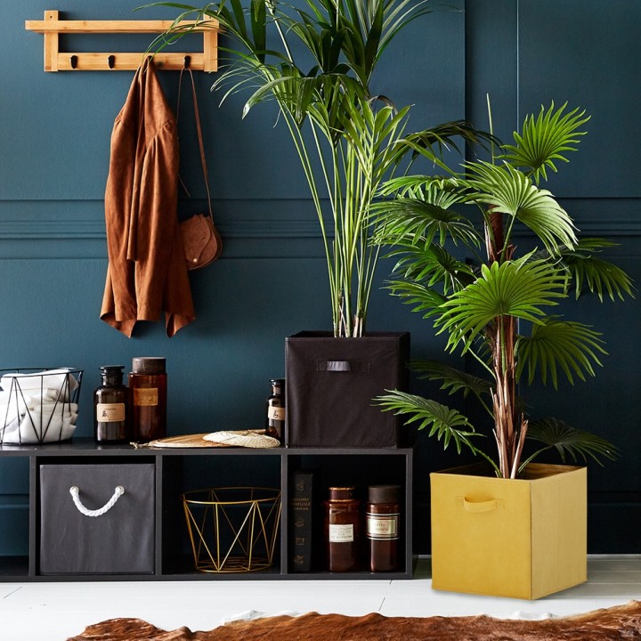 Panier pliable en tissu