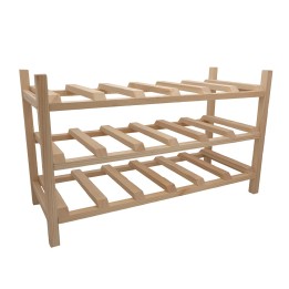 Range-bouteilles 18 bouteilles en bois 62,5 x 25 x 37,5 cm