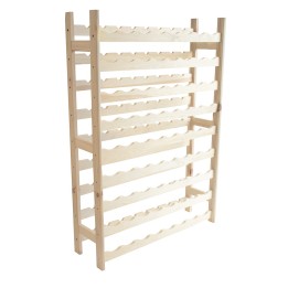 Range-bouteilles 72 bouteilles en bois 80 x 25 x 120 cm