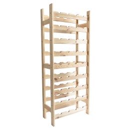 Range-bouteilles 36 bouteilles en bois 49 x 25 x 120 cm