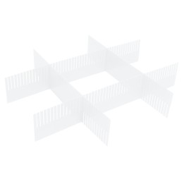 Lot de 4 croisillons en plastique translucide