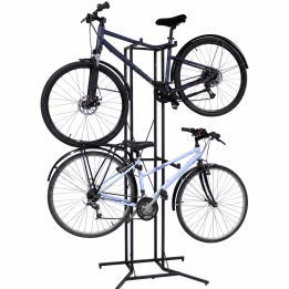Porte-vélos Vertika 4 vélos en métal noir 80 x 57,5 x 194,5 cm