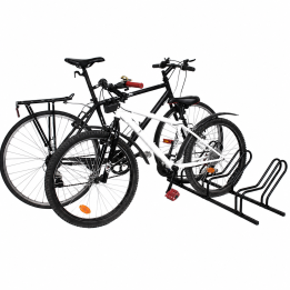 Râtelier 3 vélos Cyclo en métal noir 107 x 48 x 29,5 cm