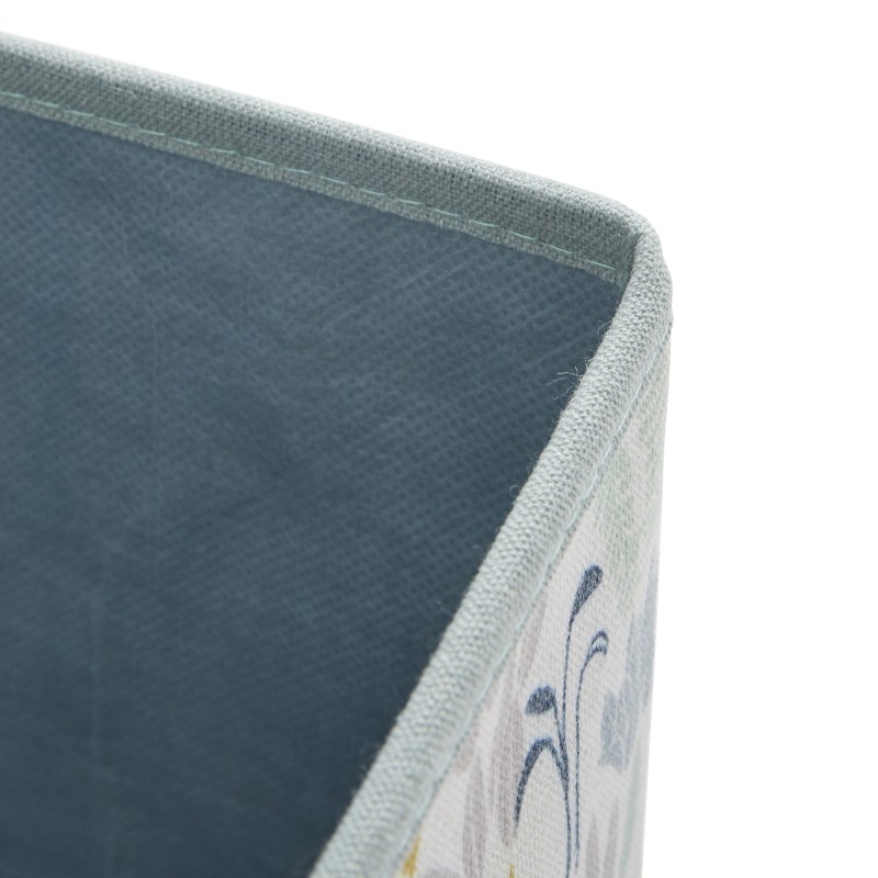 Detail of Cube de rangement en polycoton motif ours L