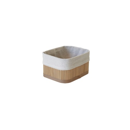 Detail of Lot de 3 paniers de rangement en bambou avec doublure