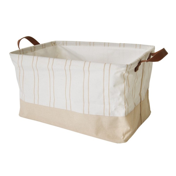 PANIER RAYURES BEIGE B&B