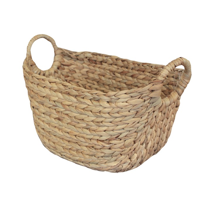 Panier en jacinthe d'eau naturel