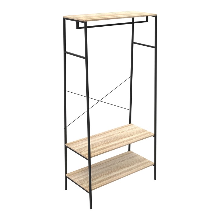 Penderie en bois noir