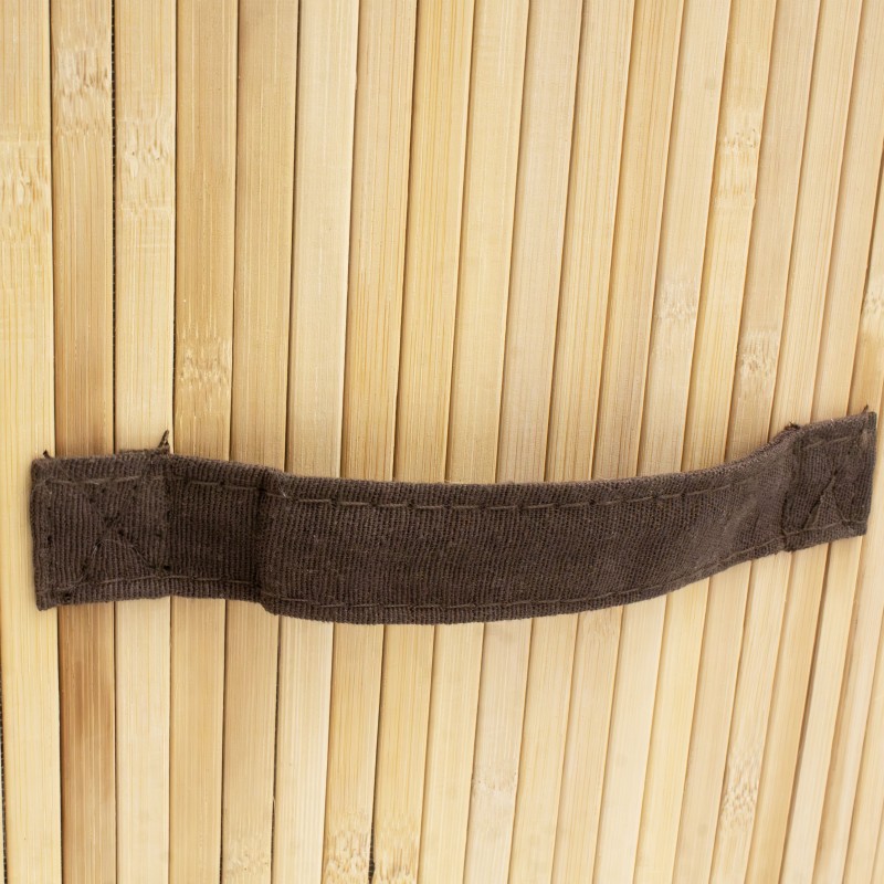 Detail of Cube de rangement en bambou naturel