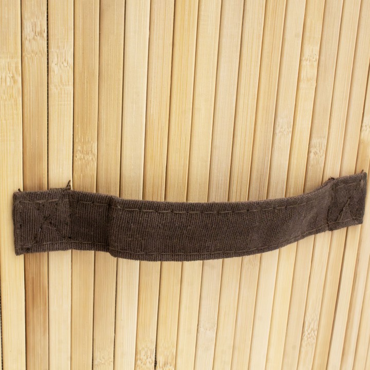 Cube de rangement en bambou naturel