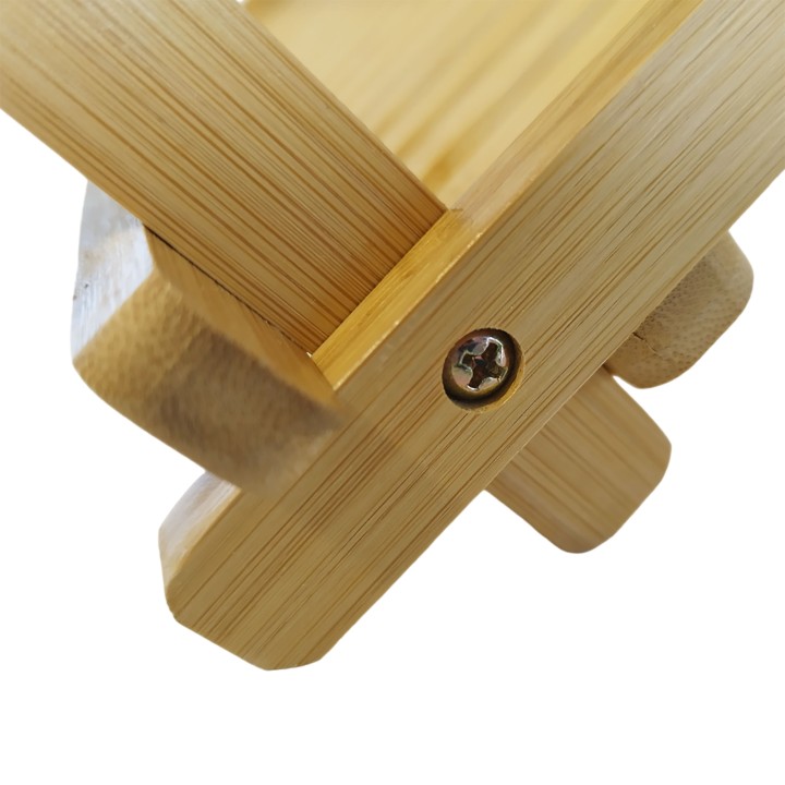 Égouttoir pliable à vaisselle en bambou