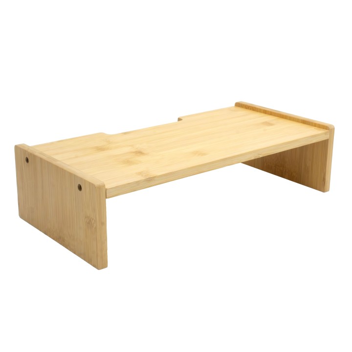 Support écran de bureau en bambou