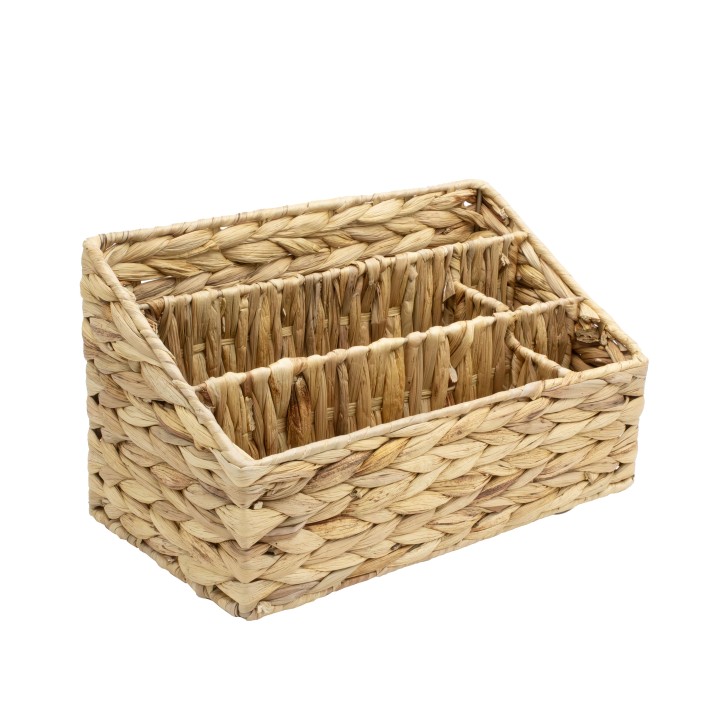 Organisateur de bureau en jacinthe d'eau
