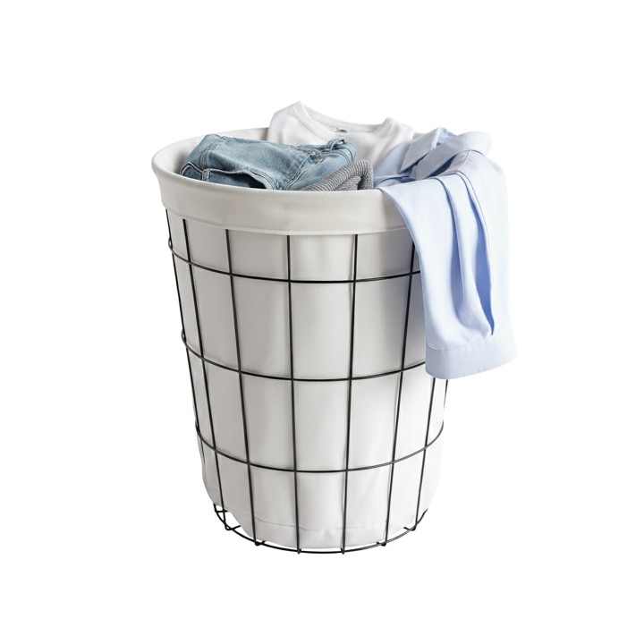 Panier à linge en métal