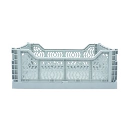 Cagette en plastique recyclé bleu