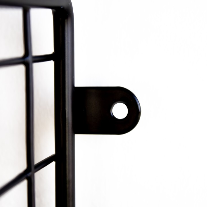 Étagère murale en métal noir à fixer en zigzag