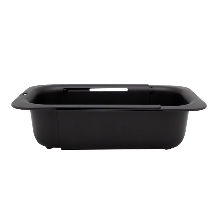 Passoire d'évier extensible en plastique noir