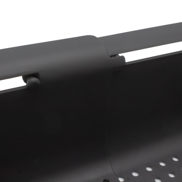 Passoire d'évier extensible en plastique noir