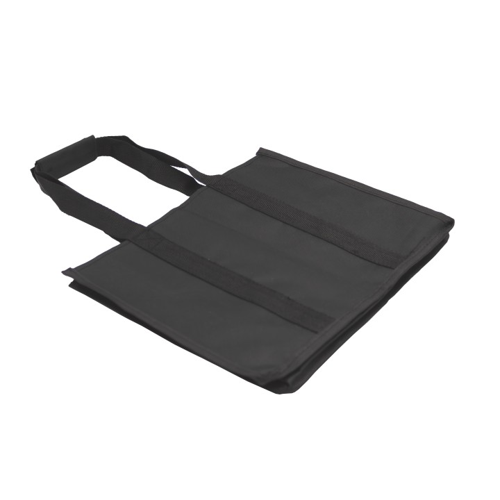 Sac range-bouteilles en polyester noir 6 bouteilles