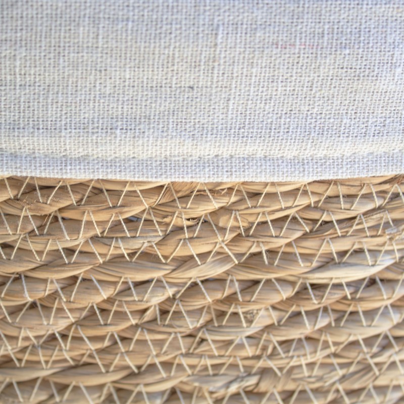 Detail of Panier à linge fin en jonc de mer