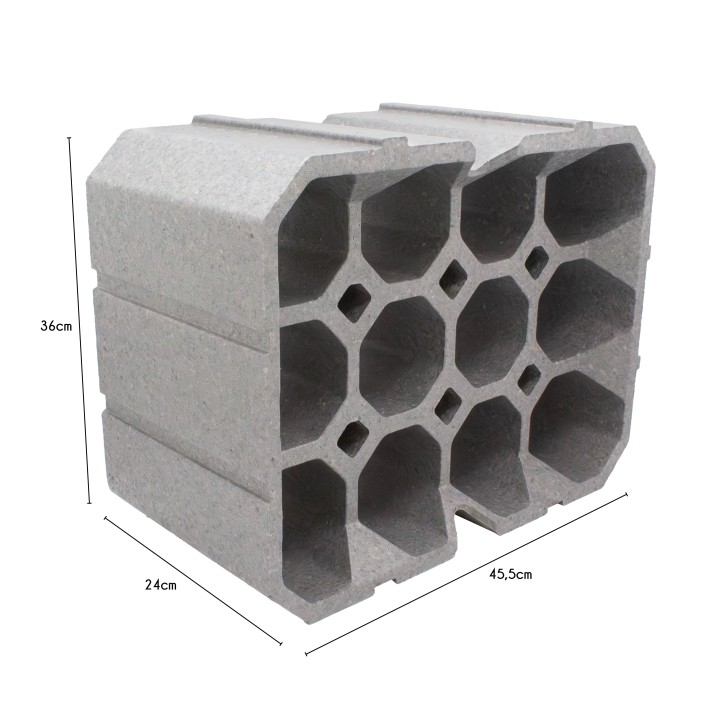 RANGE-BOUTEILLES POLYSTYRENE OKTO 12 BOUTEILLES - WELDOM